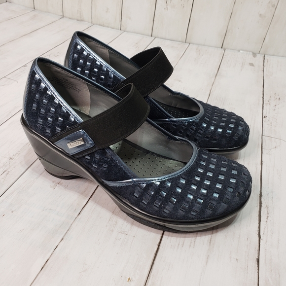 Jambu Shoes Jambu Womens Allure Blue Woven Leather Mary Jane Poshmark